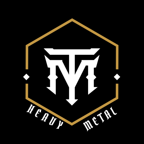 Metal Text initials T and M Logo